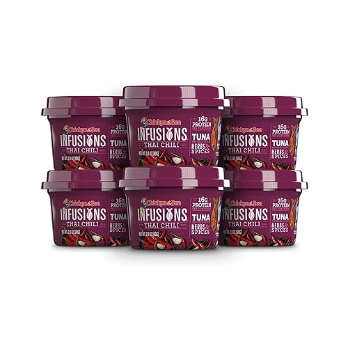 CHICKEN OF THE SEA Infusiones de Atún, Chile tailandés, tazas de 2.8 Onzas (paquete de 6)