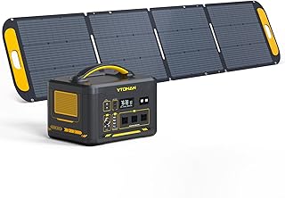 VTOMAN 1800 Solar Generator with 220W Panels Included, 1548Wh LiFePO4 Power Station with 1800W (Peak 3600W) AC Outlets, Re...