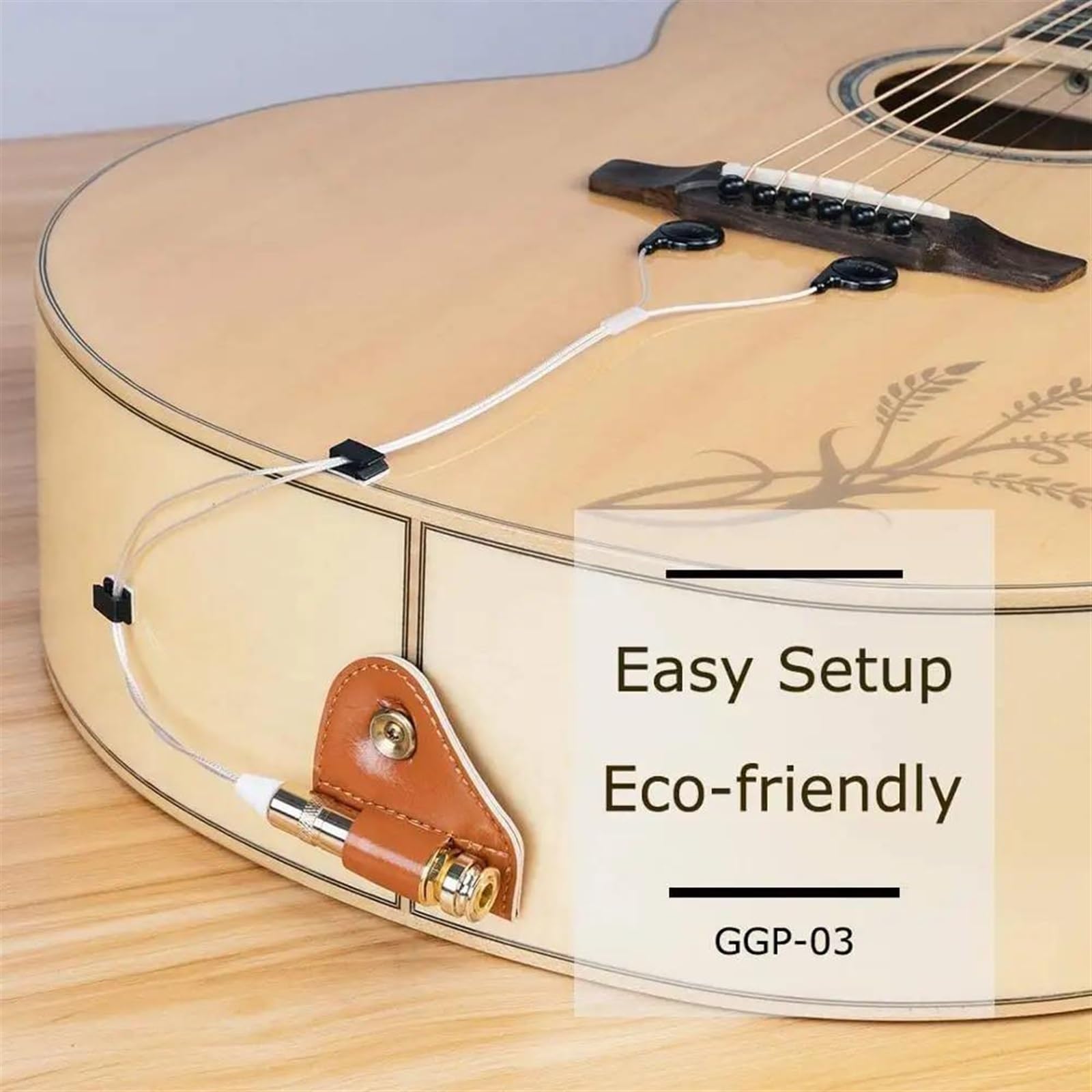 Pickup Acustico Pickup Per Chitarra Contatto Piezoelettrico Microfono Adesivo Pickup Per Strumento Per Chitarra Acustica Ukulele Violino