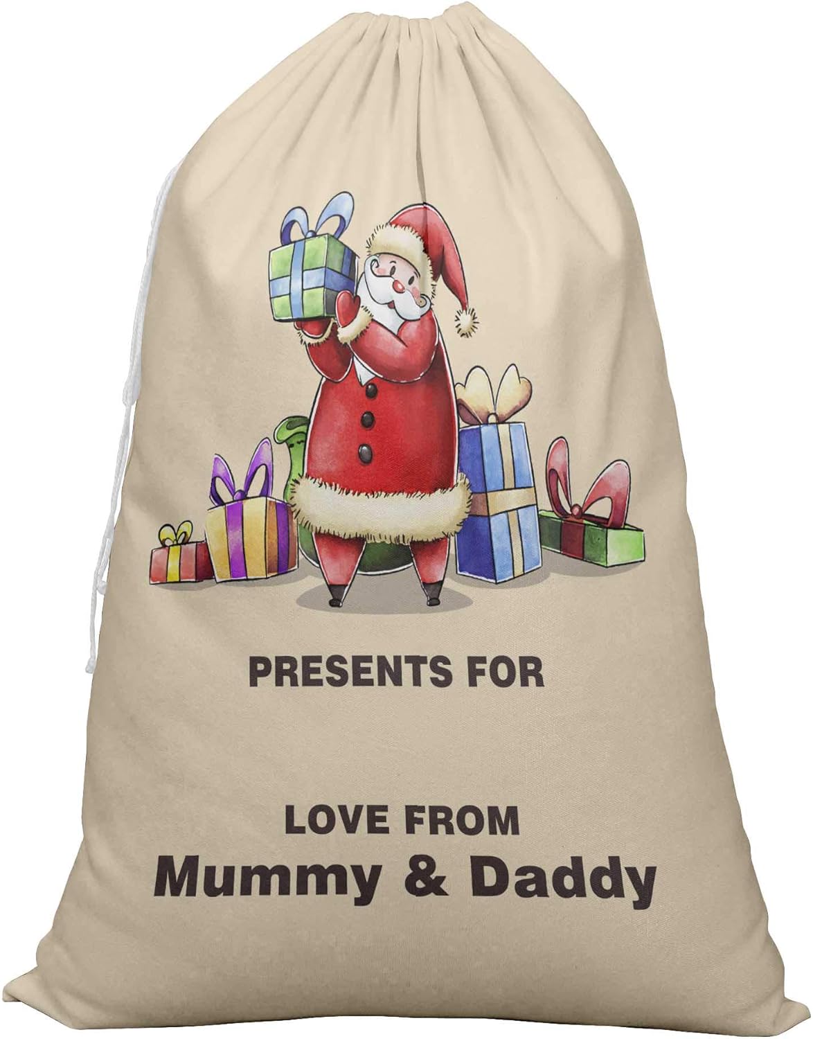 Printtoo Pack of 2 Drawstring Special Delivery Extra Large Size Christmas Sack Re-Usable Xmas Present Storage 27x20 Inch