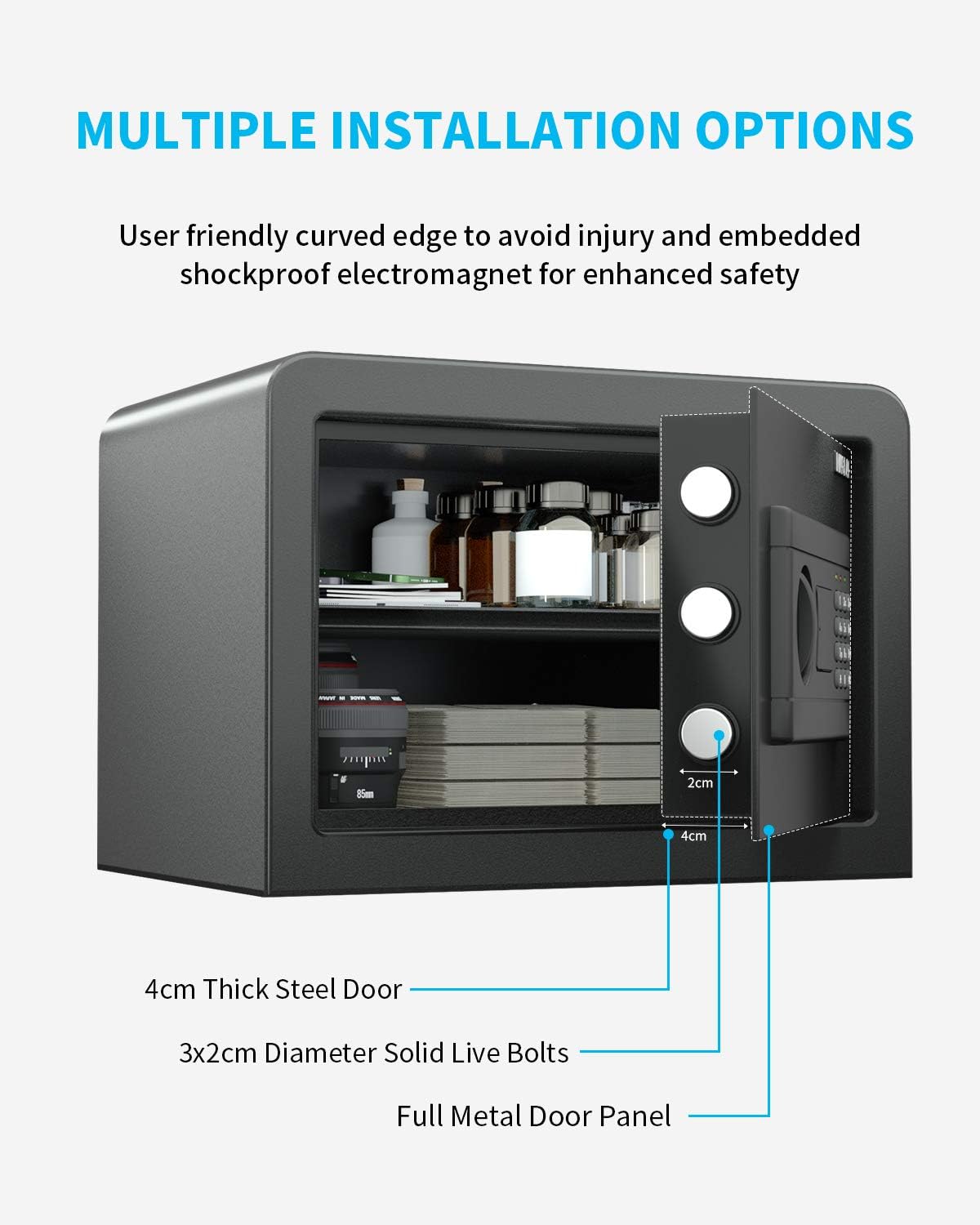 Buy 1 get 1 🔥 MAGLAG Safe Box Safe Lock Box with Steel Contruction, Digital Keypad Safes with Wall or Floor Mounting, Anti-Theft Alarm Small Safe Box for Home Office Money Jewelry Gun Security, 0.58 Cubic Feet Hottest Sale MAGLAG Safe Box Safe Lock Box with Steel Contruction, Digital Keypad Safes with Wall or Floor Mounting, Anti-Theft Alarm Small Safe Box for Home Office Money Jewelry Gun Security, 0.58 Cubic Feet