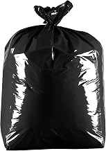 25 x Black 90L Heavy-Duty (40 Micron / 160 Gauge) 100% Recycled Alina Coloured Refuse Sack/Polythene Dustbin Liner/Plastic Bin Bag / 90 Litre Garbage Bag