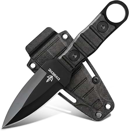 Amazon.com: KA-BAR Short Black Straight Edge Fixed Blade Knife