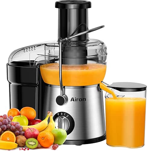 Juicer Machine, Airon Centrifugal Juicer Extractor, Max Power 800W, 3"