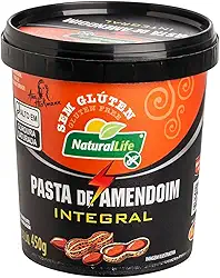 Pasta de Amendoim Integral - Natural Life - Sem Glúten - 450g