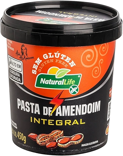 Pasta de Amendoim Integral - Natural Life - Sem Glúten - 450g