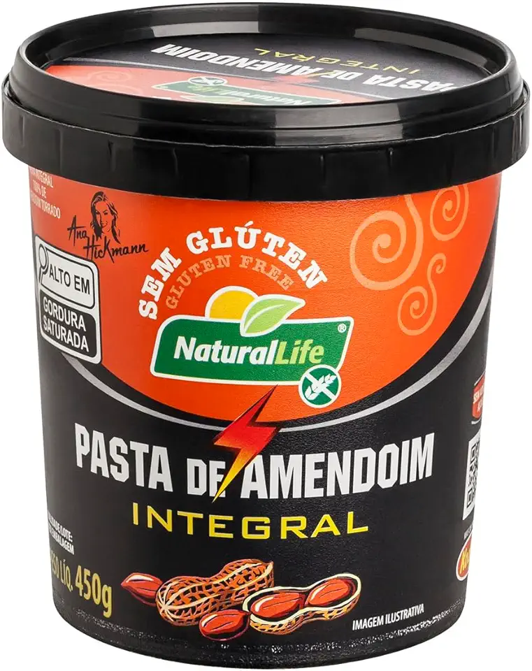 Pasta de Amendoim Integral - Natural Life - Sem Glúten - 450g