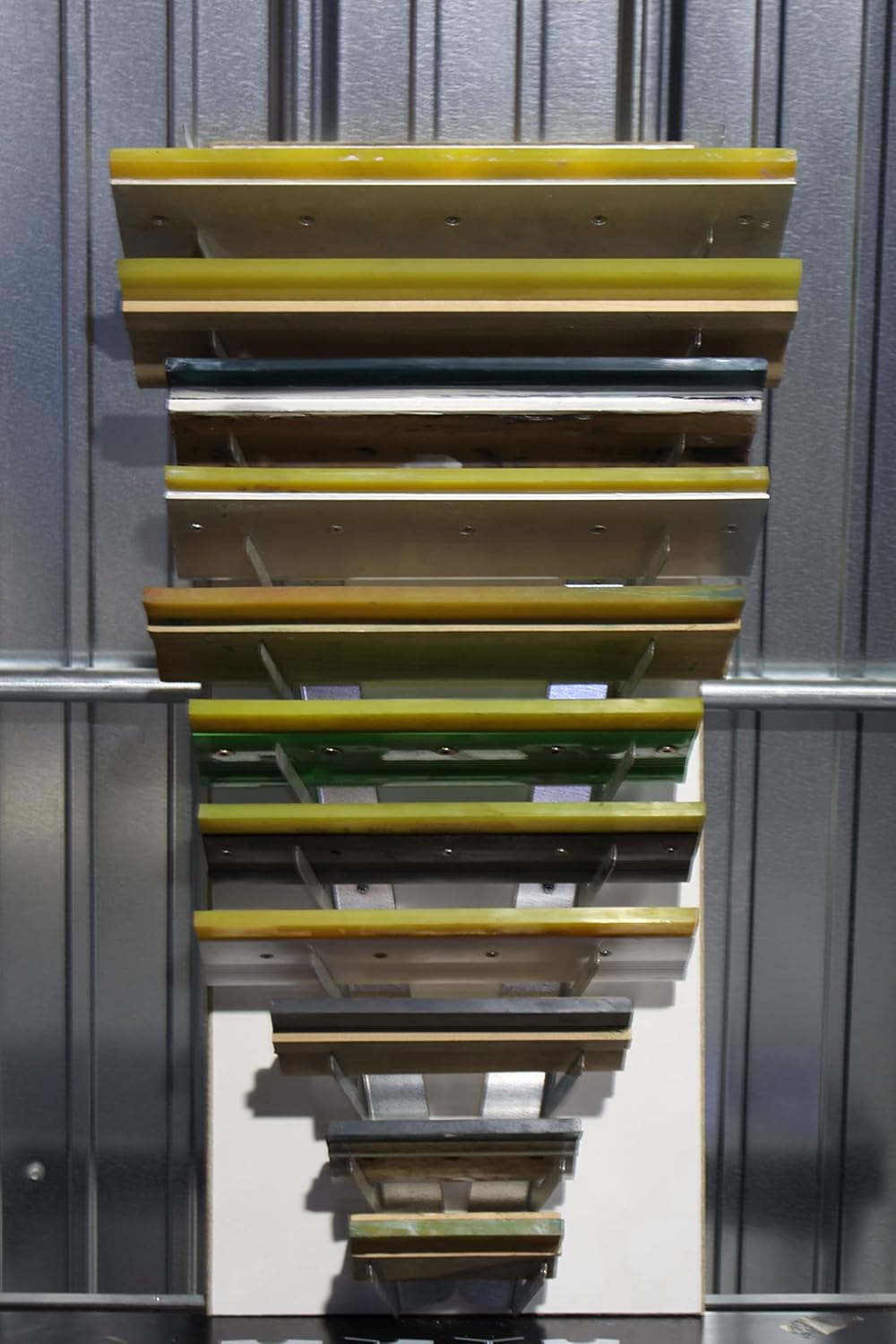 Nevertheless Squeegee Rack for Screen Printing - 8 Place Mountable Squeegee Holder - Screen Print Tool Holder - Made in The USA!