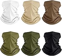 Vista 11 de Geyoga 6 piezas de protección UV para el verano, polaina de cuello refrescante, ropa para la cara, polaina para cuello, bufanda, protector solar