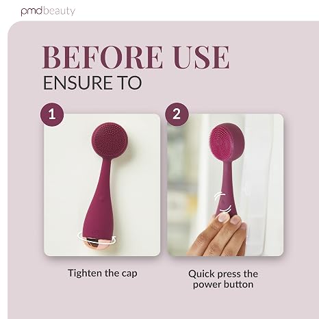 PMD Beauty Clean Facial Cleansing Brush Waterproof Silicone Face Cleanser with Sonic Technology