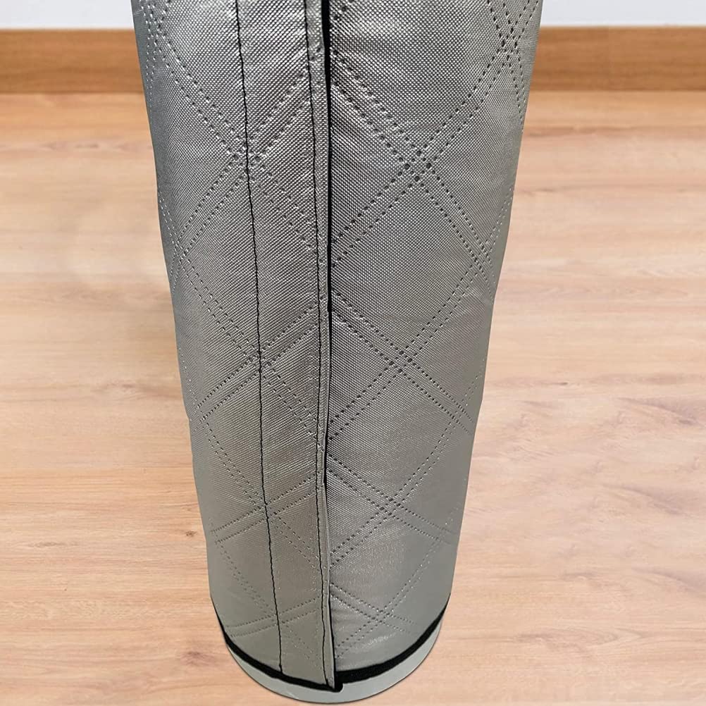 Couvercle de tuyau de climatiseur, enveloppe de tuyau isolée thermiquement, enveloppe de couverture de tuyau d'échappement en film d'aluminium, ajustement universel à la fois 5 "et 6" de diamètre