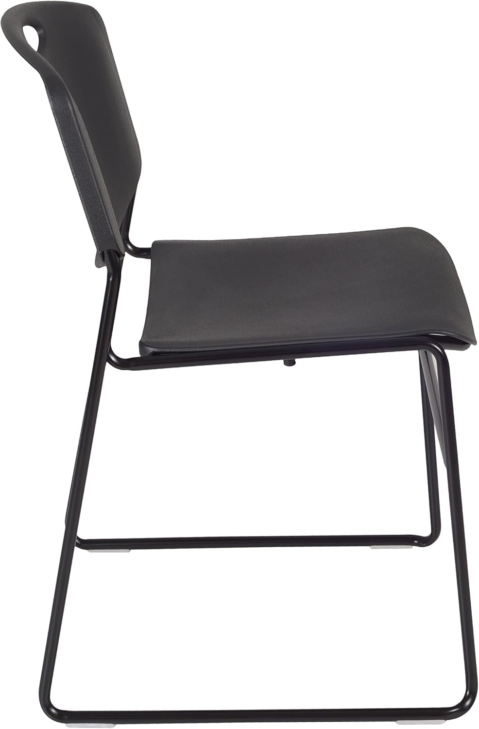 Regency Zeng Stack Chairs (Set of 8), Black : Office Products