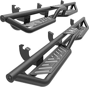 Running Boards / Side Steps For 2024-2025 Toyota Tacoma Double Cab – Bolt-On, No Drill, Aluminum Alloy With ABS Top
