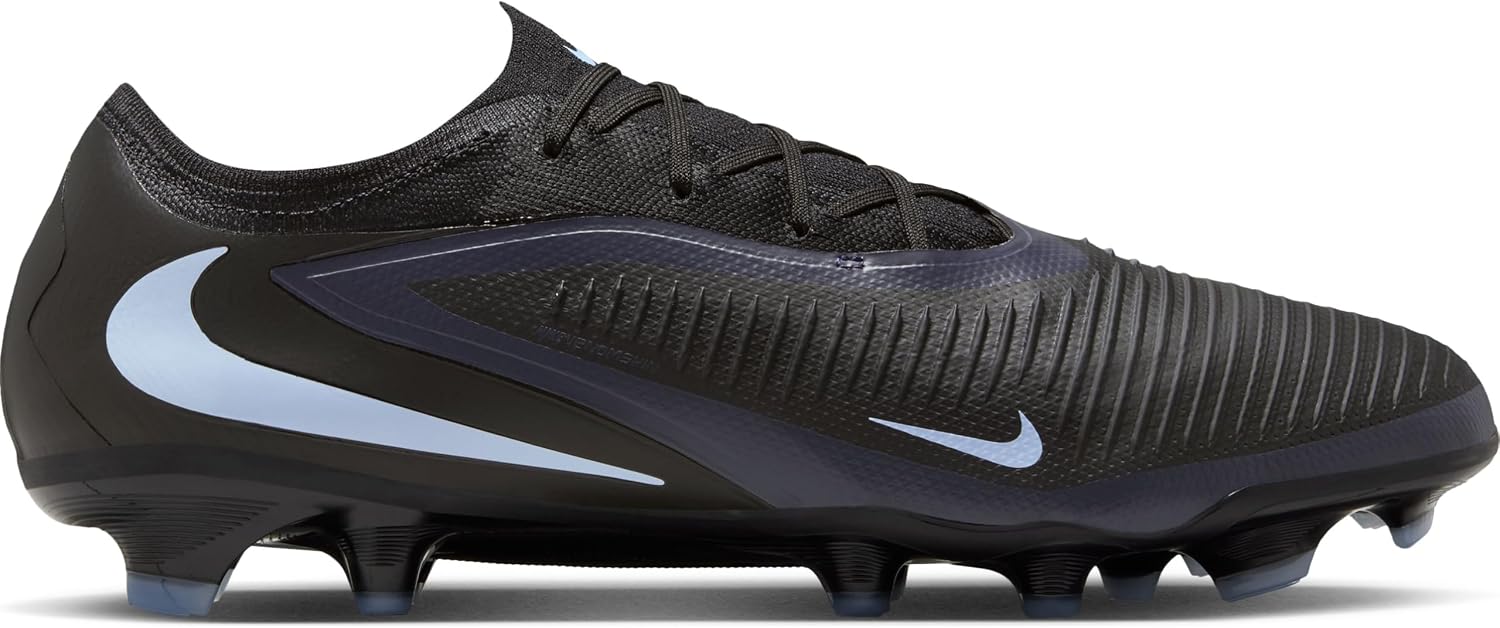 Nike Phantom 6 Low Pro Firm-Ground Soccer Cleats (Black/Black) Size 9.5