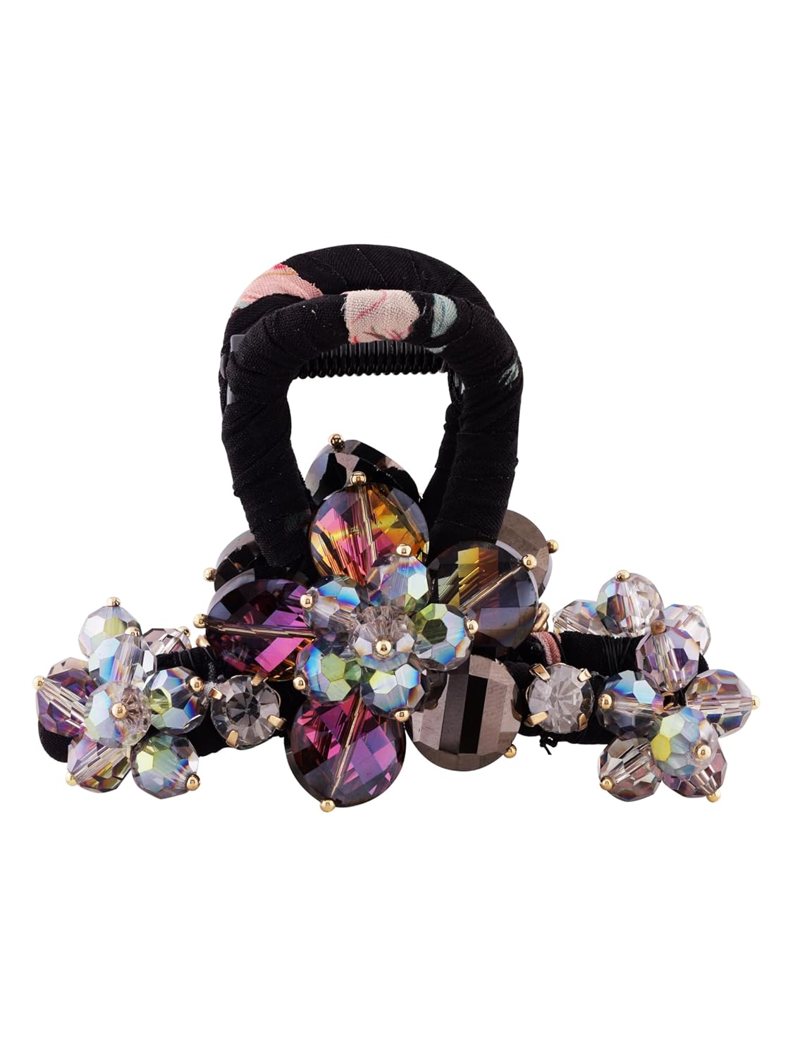 MINACHI Pearl Crystal Hair Claw Clip for Women, Decorative Pearl Rhinestone Hair Accessory, Elegant Hair Claw