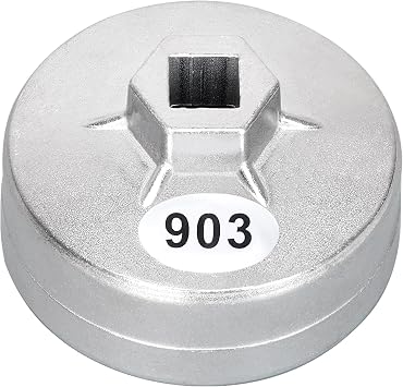 74mm Oil Filter Wrench 14 Flutes Oil Filter Removal Tool Compatible with FL-910S/FL-500-S, BRIGGS-STRATTON 492932/695396/792326, FRAM PH8170, TECUMSEH 36563, WIX 57035 Lawn Mower Oil Filters