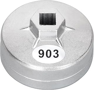 74mm Oil Filter Wrench: 14 Flutes Oil Filter Removal Tool Compatible with BRIGGS-STRATTON 492932/695396/792326/795137, FRAM PH8170, TECUMSEH 36563, WIX 57035 Lawn Mower Oil Filters