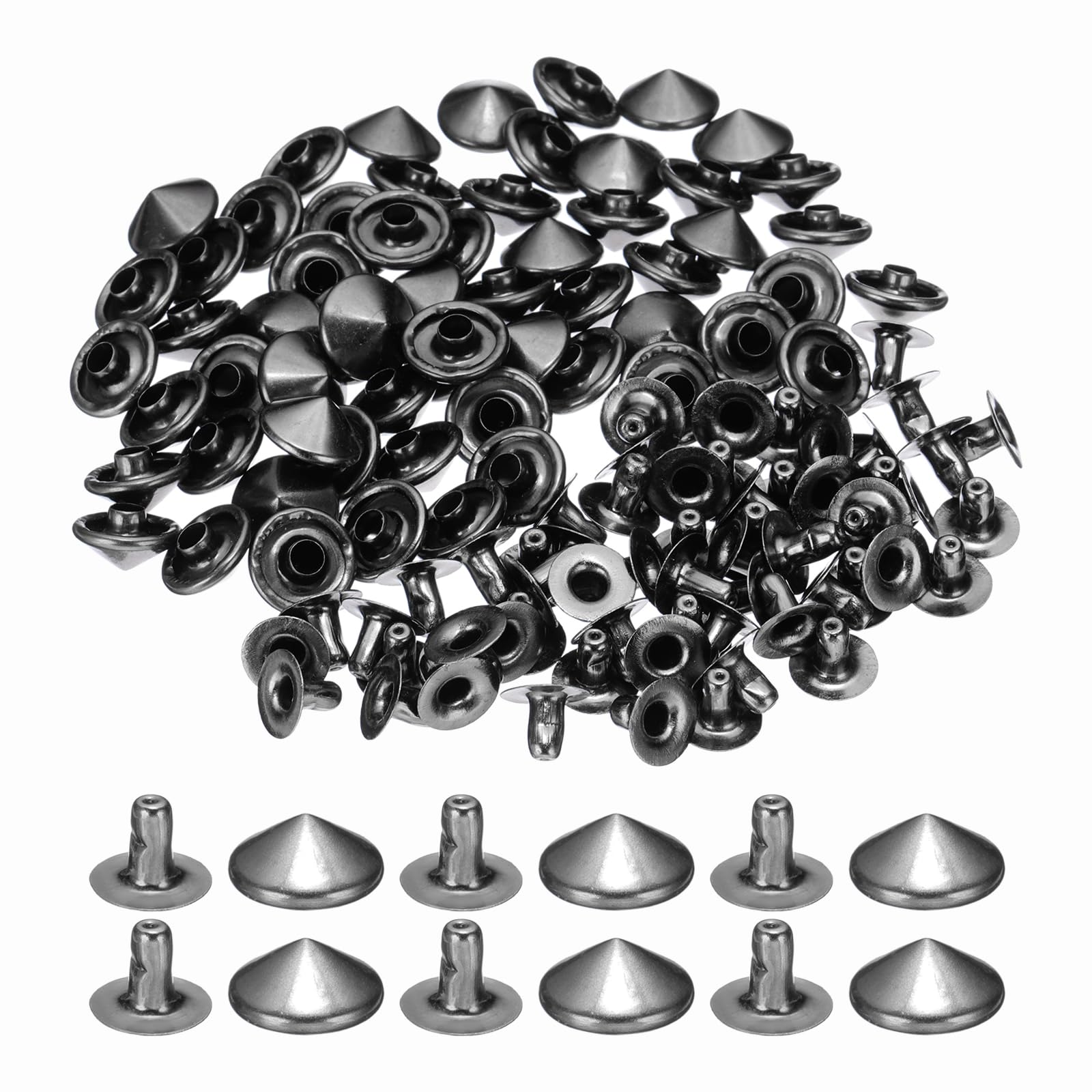 PATIKIL 10mm Spike Rivets