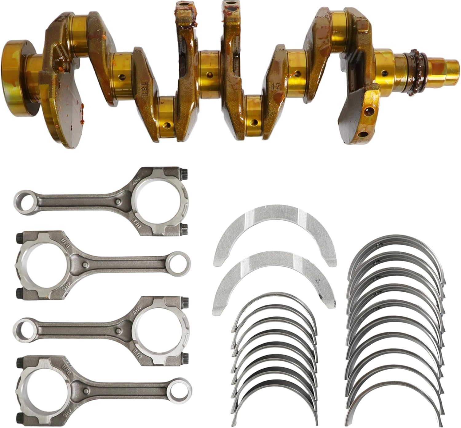 G4FD 1.6 Crankshaft Rods & Bearing Kit Fit for Hyundai Accent Veloste Kia Rio Soul 1.6L 2012-2019 23110-2B610 231102B610