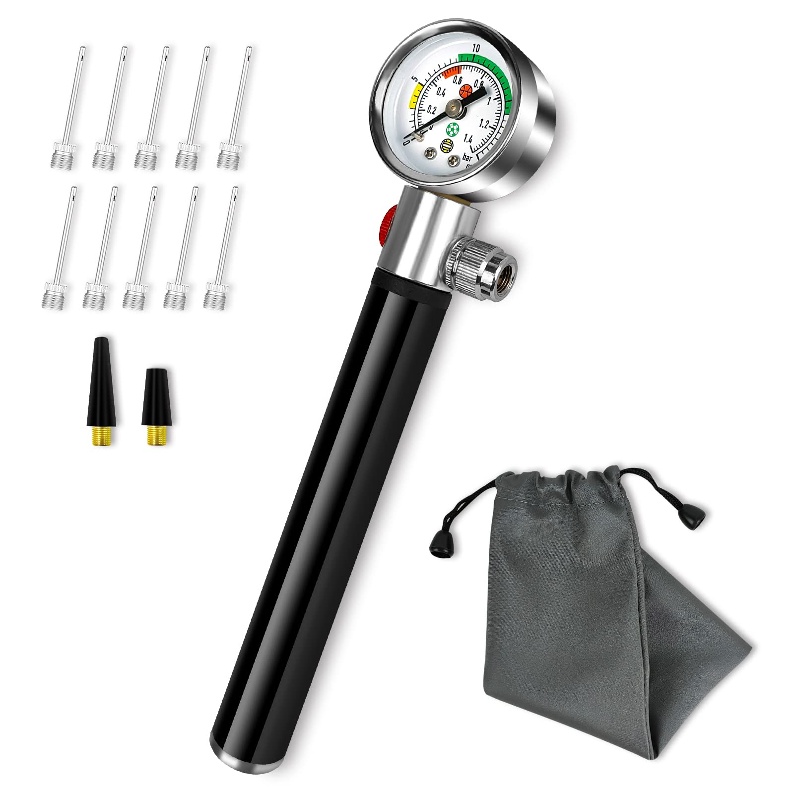 Buy ONG NAMO Ball Pump with Pessure Gauge for Sports Ball Pressure Release, Hand Air Pump for