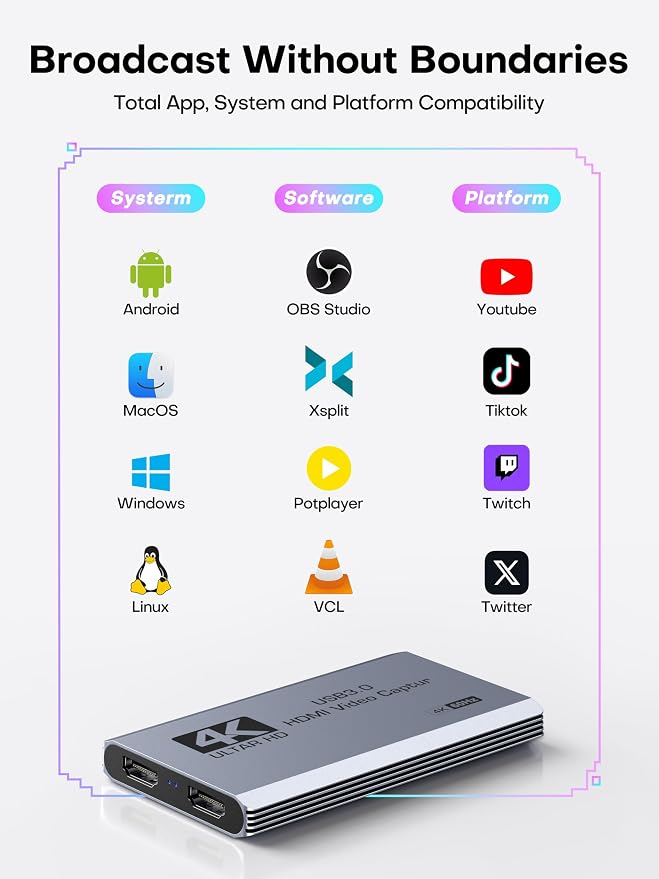 Tarjeta capturadora de video USB 3.0 4K HDMI miniatura 5