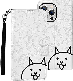 iPhone 14 Pro Max ケース 手帳型 にゃんこ大戦争 Iphone14ケース アイフォン14 スマホケース おしゃれ あいふぉん14 携帯ケース PUレザー 財布型 人気 ワイヤレス充電対応