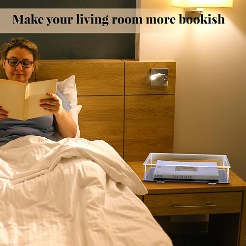 Miniatura 5 de Suzile Estuche de exhibición de libros de 10.5 x 7.5 x 2 pulgadas, caja protectora de acrílico transparente con base negra para exhibir figuras de