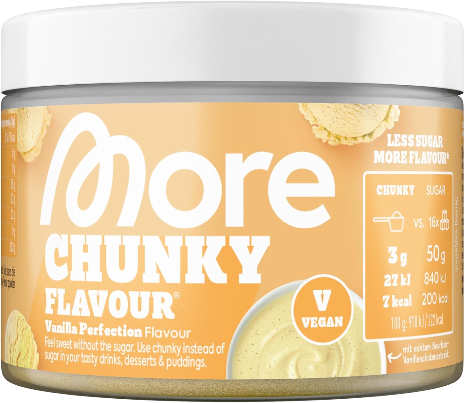 MORE Chunky Flavour, Vanilla Perfection, 150 g, vegan