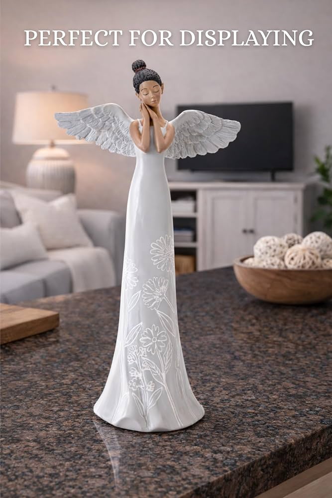 Amazon.com: The Bridge Collection African American Angel Statue