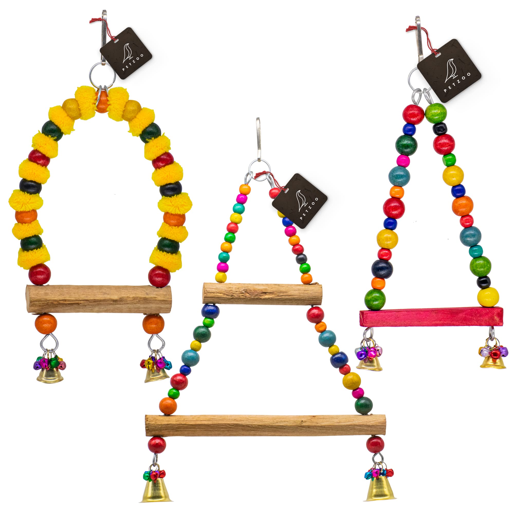 See full amazon price history chart for PETZOO Bundle of 3 Multicolor Natural Wooden Bird Perches Toys Resting Toy Chew Toy for Your Birds, Parrots, Finches, African Gray, Conure Activity PETZOO Bundle of 3 Multicolor Natural Wooden Bird Perches Toys Resting Toy Chew Toy for Your Birds, Parrots, Finches, African Gray, Conure Activity (B0BTZ1S25P) Amazon Price History, Amazon Price Tracker