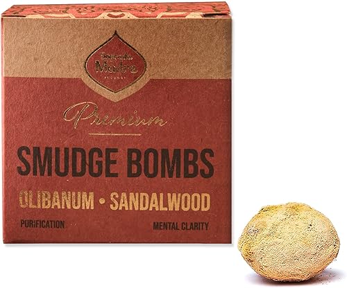 Sagrada Madre Bombas de incienso activadas prémium 100% sostenibles. Aire energéticopurificador. Orgánico. Vegano. Eco. Hecho a mano. 8 unidades