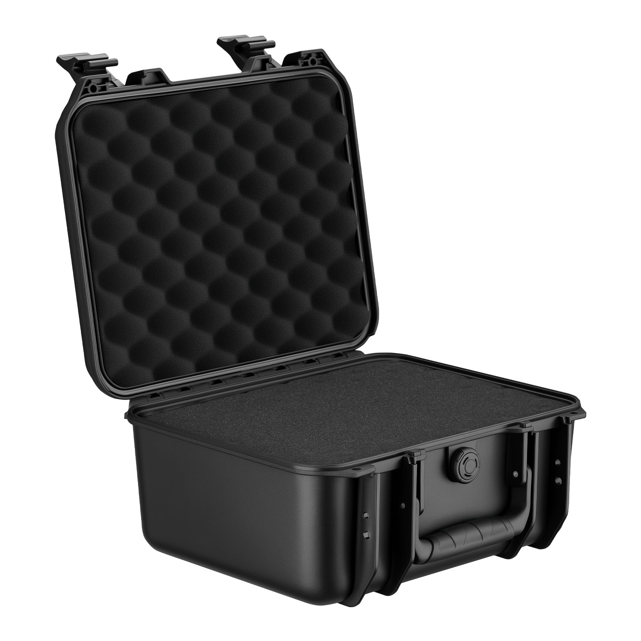 Wiltec Black Multipurpose Carry Case 36.2 X 31 X 17.5 Cm, Spacious Storage Case, Toolbox Made Of Pp Plastic And Fibreglass, Perfect For Tools, Cameras And Delicate Items