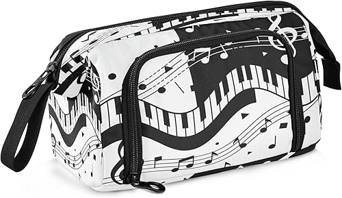 Miniatura 12 de SUABO Estuche para lápices de gran capacidad, bolsa de pantera negra rugiente, estuche para lápices, caja de papelería, bolsa de maquillaje