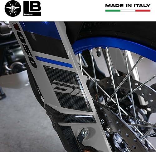 Miniatura 4 de labelbike - 2 3D Gel Resin Stickers Motorcycle Mudguard Side Protections Compatible with Suzuki V-Strom 1050DE 2023 Gray