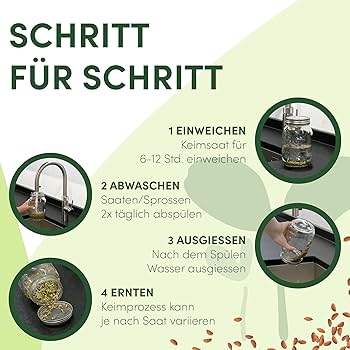 seed&eat Kressesieb (13cm) - 2er Set, Anzuchtschale für Kresse & Microgreens, mit Sprossenheft [E-Book], Keramikschale Edelstahlsieb