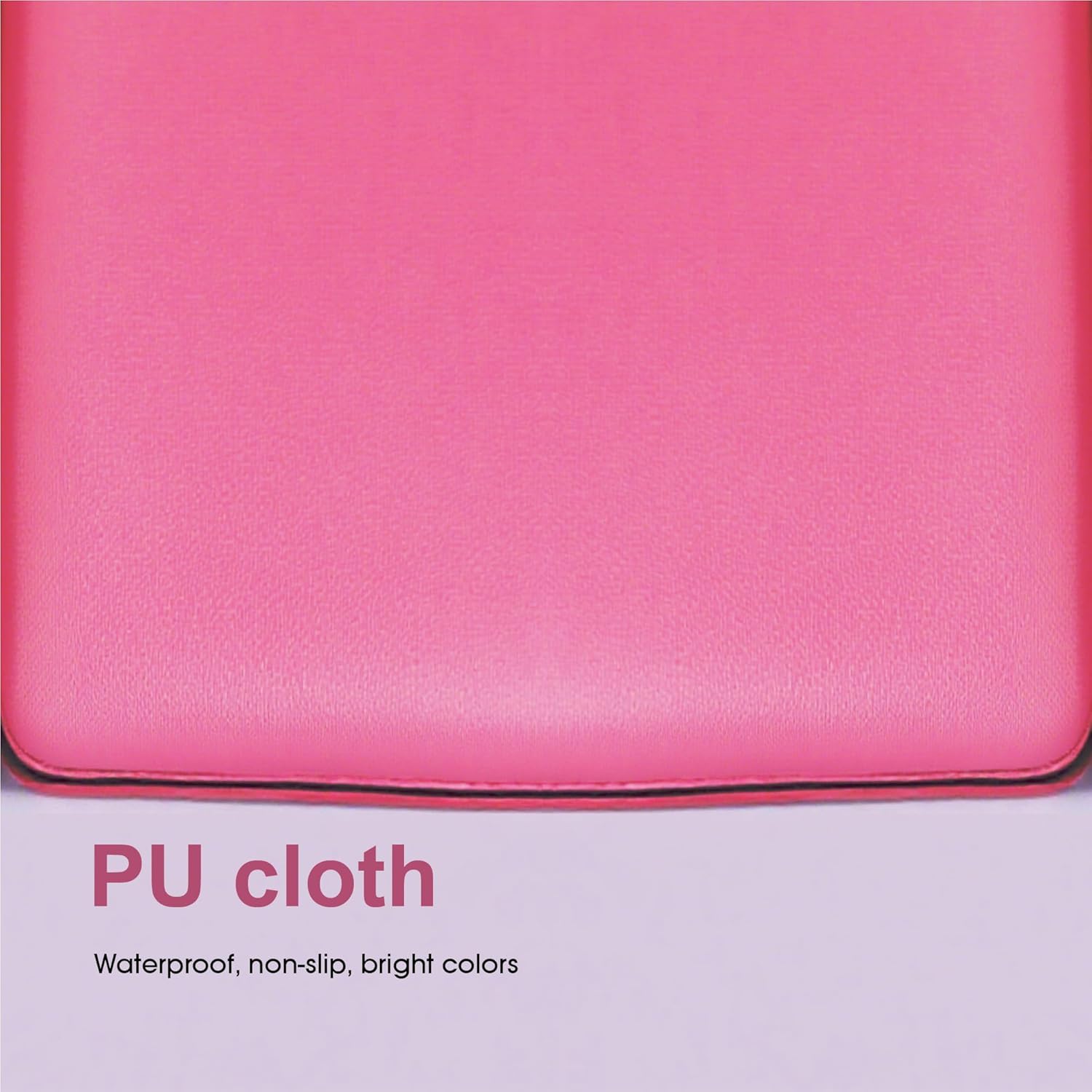 Foldable Dance Yoga Gymnastics Mat, Fitness Master Pink PU Leather