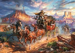 Buffalo Games - Gold - Blend COTA - Wild Wild West - 500 Piece Jigsaw Puzzle for Adults - Challenging Puzzle Perfect for Game Nights