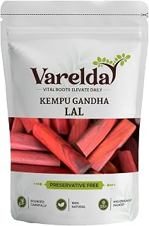 VARELDA Kempu Gandha - Lal Chandan Lakdi - Pterocarpus santalinus(AQ) (1000 Grams) Price In India