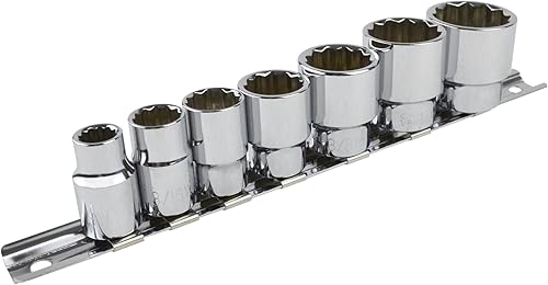 WhitworthBSFBSW 38" zócalos poco profundos 7pc set 18"-12" bi hexagonal LSR29