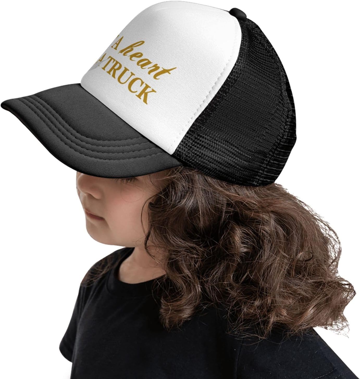 I Got A Heart Like A Truck Kids Trucker Hat Mesh Adjustable Outdoor Sports Baseball Caps for Boys Girls