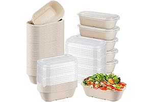 Biodegradable 23 Oz Compostable Paper Bowls with Lids