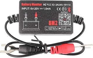 Auto Battery Monitor, BM2 Car Battery Tester, Battery Load Tester, Bluetooth 4.0 12V Device Car Battery Tester, Auto Cranking Charging System Test Scan Tool Digital Battery Alternator Analyzer