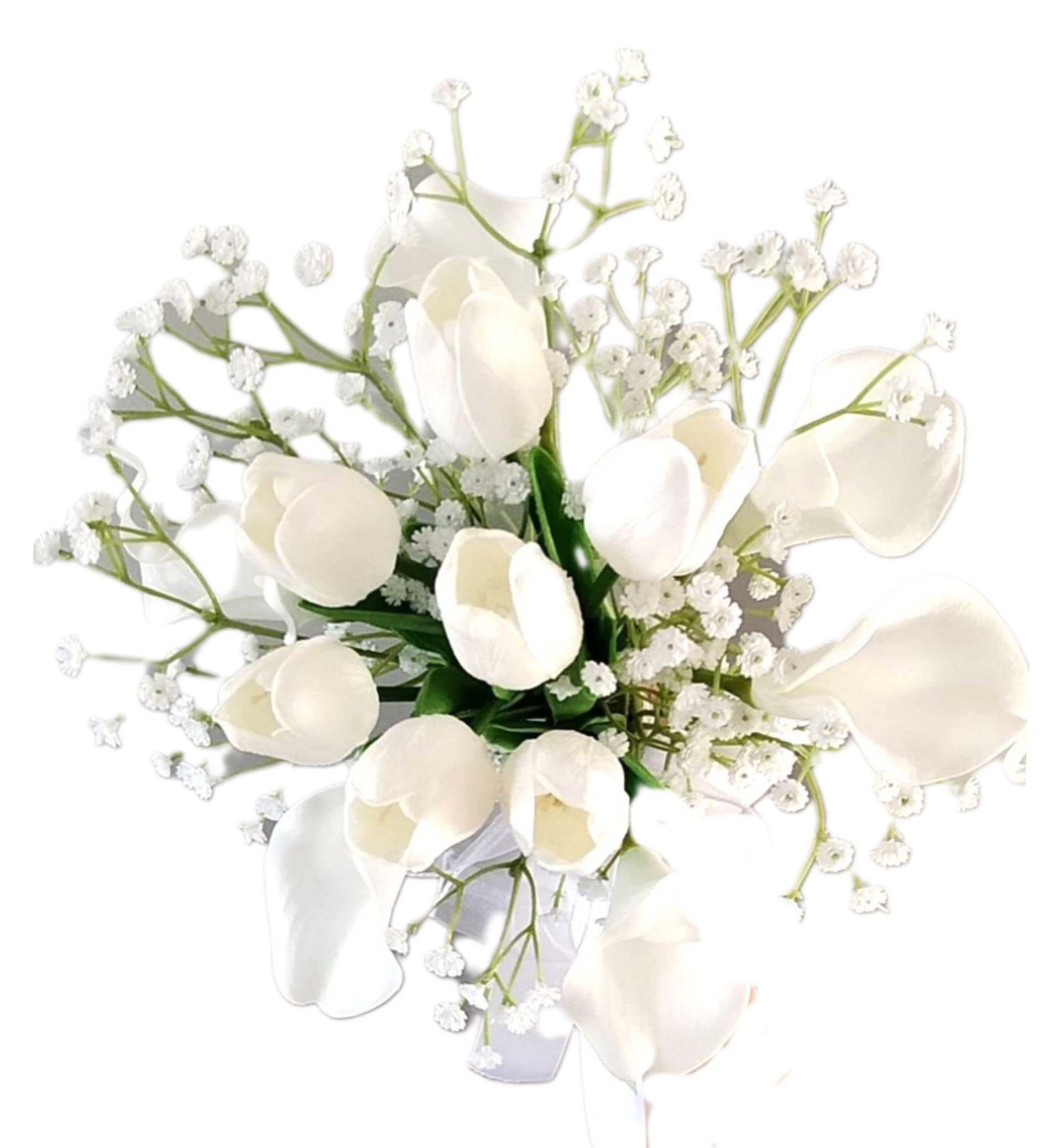 Amazon｜【日本製 結婚式 花嫁ブーケ＆ブートニアセット】35×30cm 