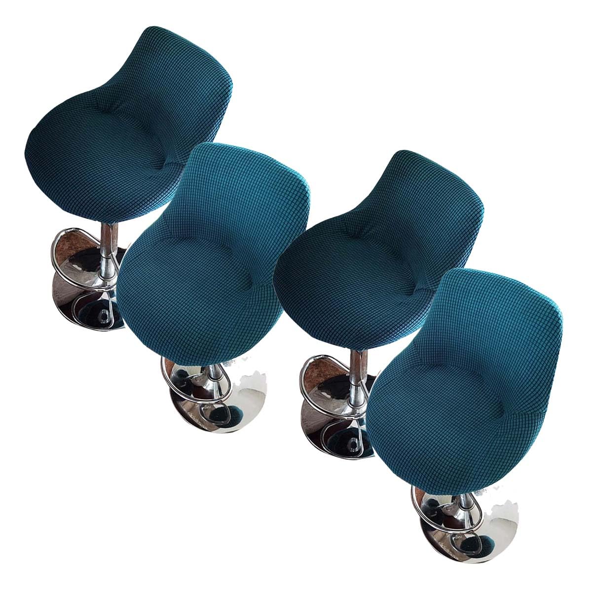 Fundas para taburetes de bar curvados Slish & Protect elásticas pack de 4 para cocina