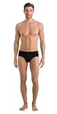 HANRO Men's Cotton Essentials Brief 73101, All Black, Large