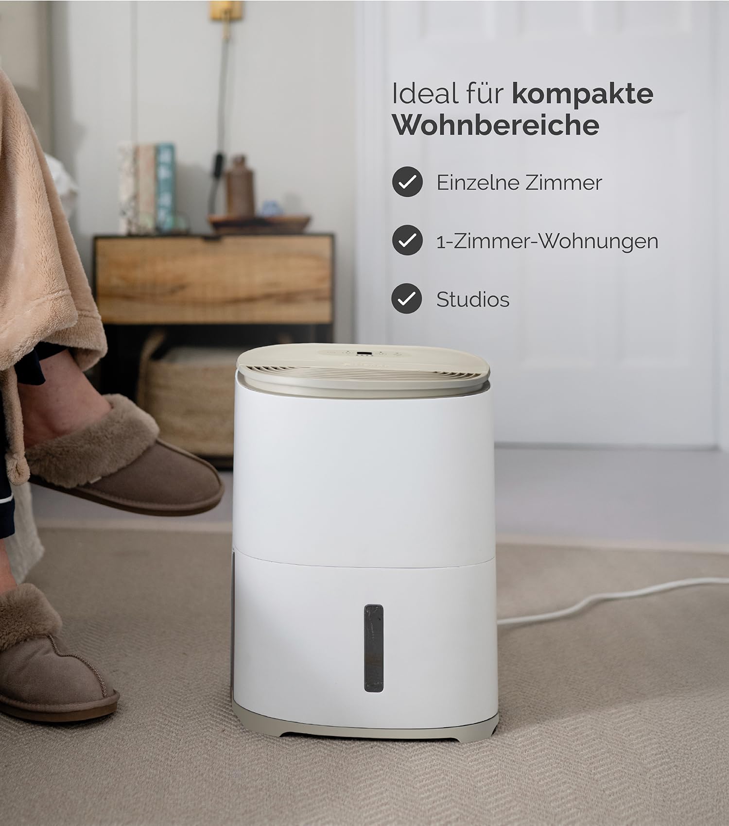 Meaco Dry Arete One osuszacz i oczyszczacz powietrza 6 l | kompaktowy, bardzo cichy, 32 dB | idealny osuszacz powietrza do sypialni, małych pomieszczeń i mieszkań | filtr HEPA H13 | zbiornik 1,8 l