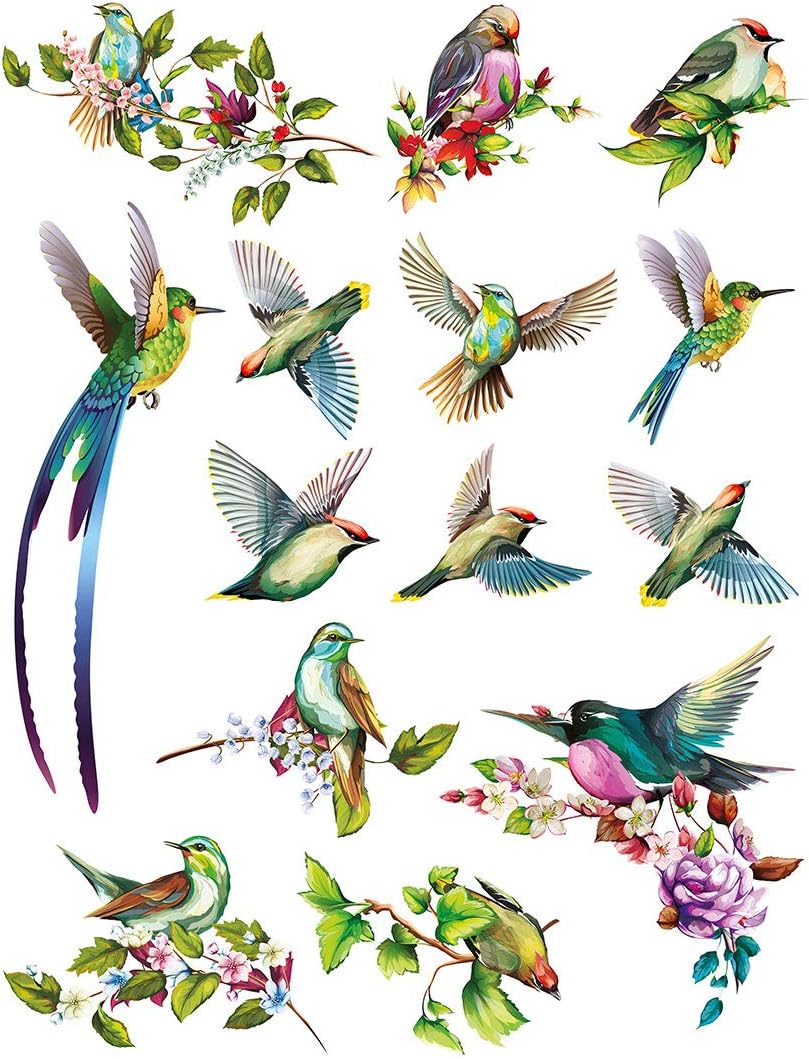 Ceramic Decals - Overglaze - Enamel Decal - Waterslide Decal Birds