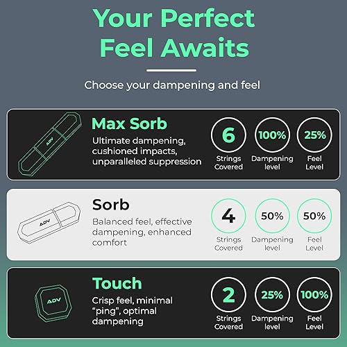 Miniatura 4 de ADV Tennis Amortiguador con tacto personalizado, paquete de 3, amortiguador de raqueta para reducir la vibración, aliviar los síntomas de lesiones y