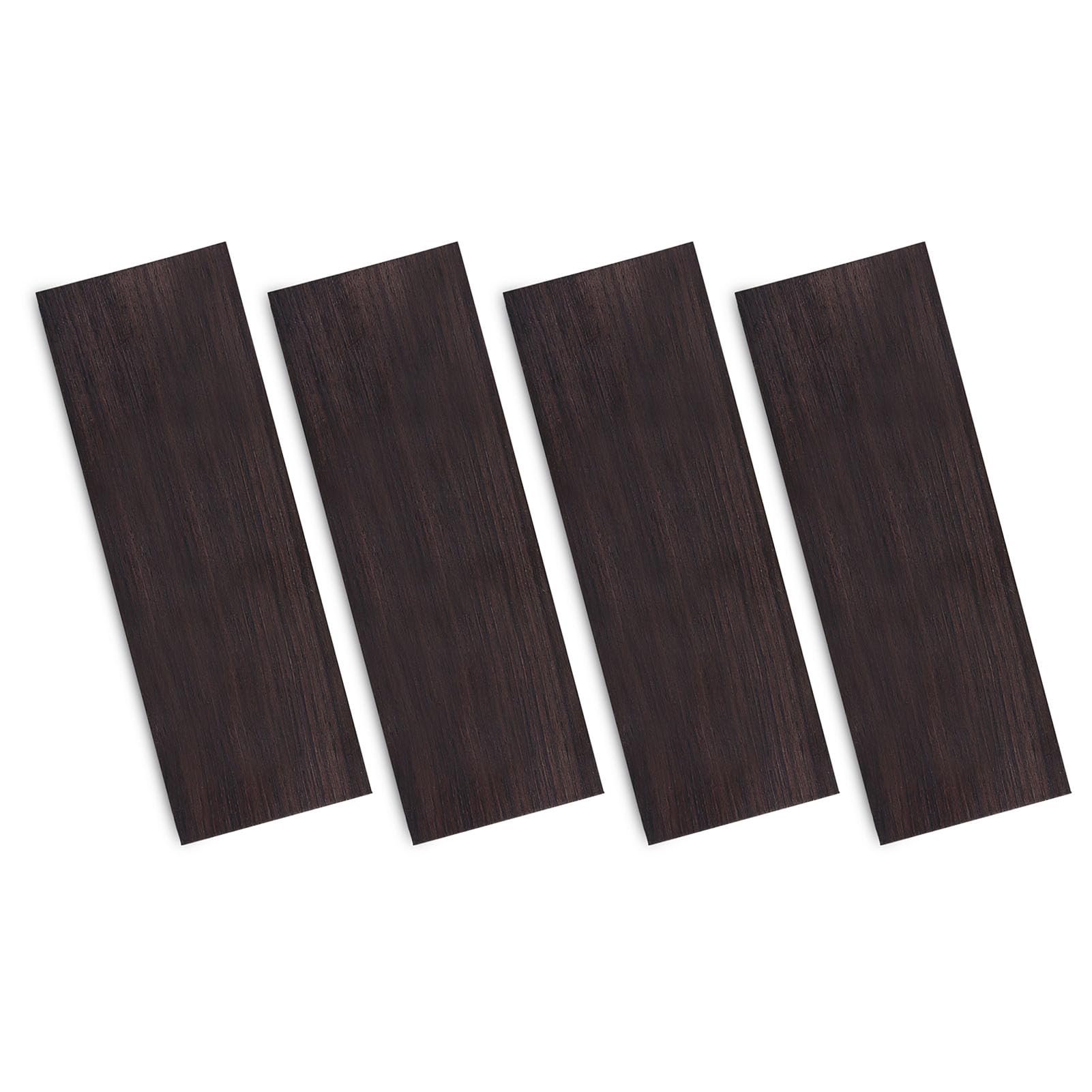 Bewinner Blocs de Bois d'ébène pour Poignées de Bricolage, Bois de 12x4x2.5cm pour la Fabrication d'instruments, le Tournage, l'incrustation et les Accessoires 'outils 4 Pièces