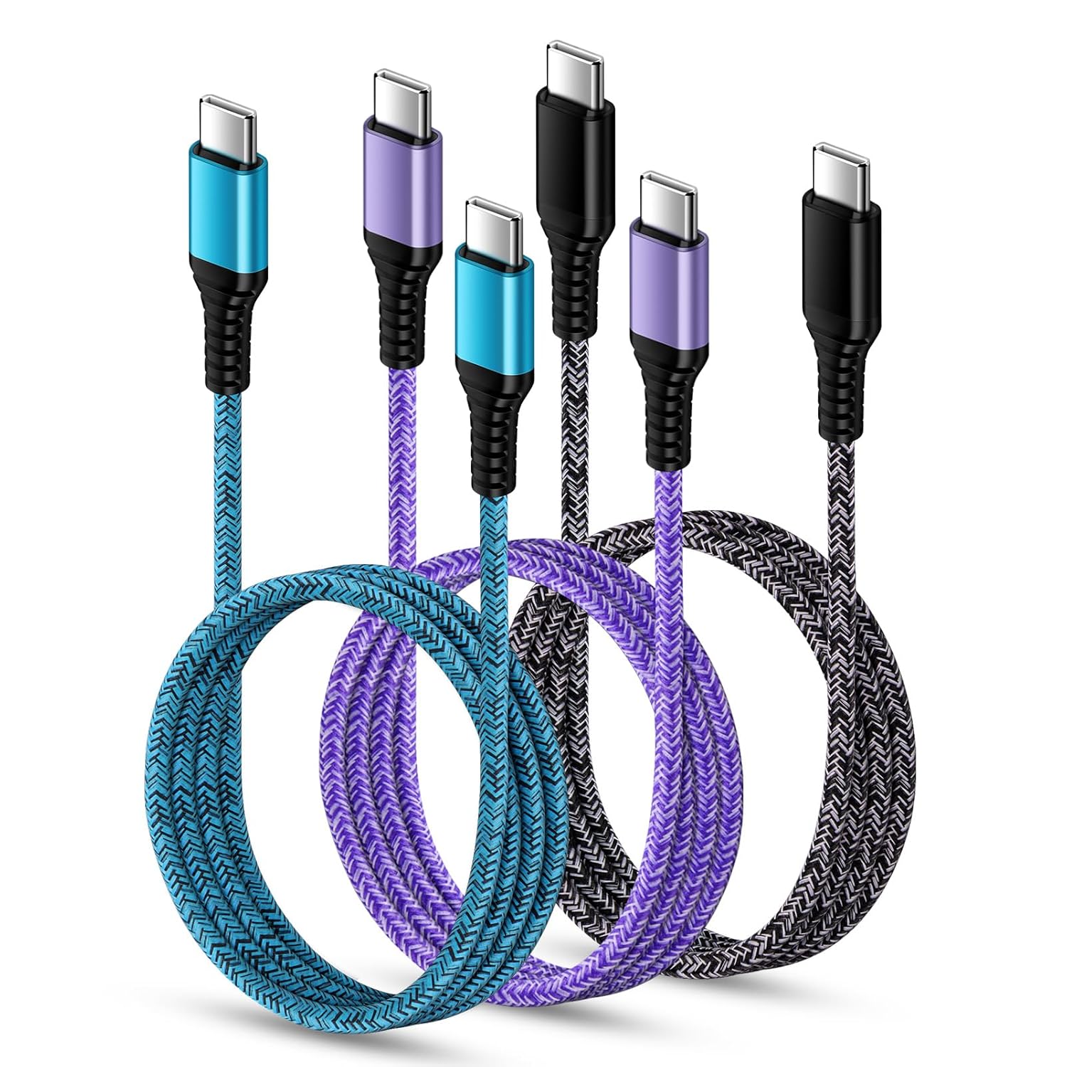 USB C to USB C Cable for iPhone 17 Charger Cord, 3.1A iPhone 16 Charger Fast Charging 3Pack 6FT for iPhone 17 Pro Max 17Pro Air 16e 16 Pro Max 16 15Plus 15, Android Charger Cord Phone Power Cable